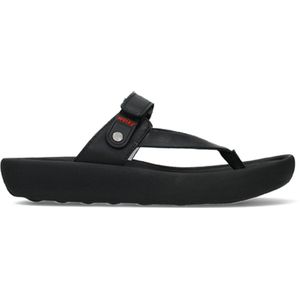 Wolky Slippers Peace zwart leer