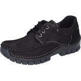 Wolky - Fly Winter Oiled Nubuck - Veterschoen - Zwart - Leer