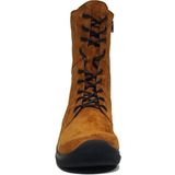 Wolky Hoge veterschoenen Zigzag cognac suede