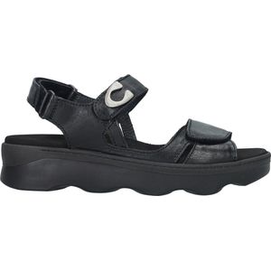 Wolky Sandalen Medusa zwart leer