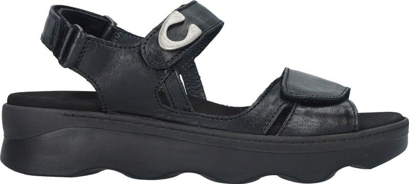 Wolky Sandalen Medusa zwart leer