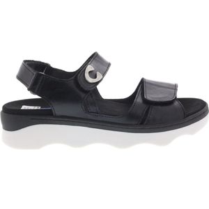 Wolky Sandalen Medusa zwart wit leer