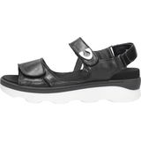 Wolky Sandalen Medusa zwart wit leer
