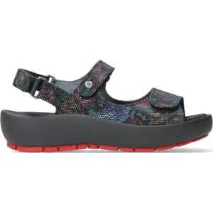 Wolky Sandalen Rio flower zwart