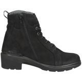 Wolky Veterschoenen Midi zwart nubuck