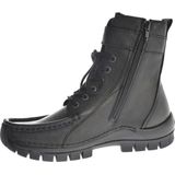 Wolky - Reach - Hoge Veterschoenen - Zwart - Leer