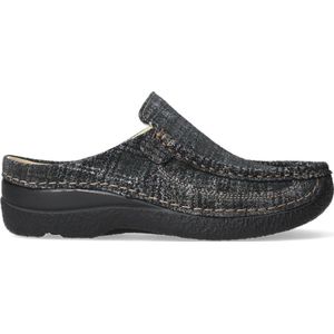 Wolky Glasgow Golden - Dames Slipper Roll Slide van Suède met Dichte Neus