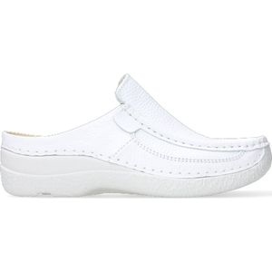 Wolky - Roll Slide Printed Leather - Klomp - White - Geheel Leer Gevoerd