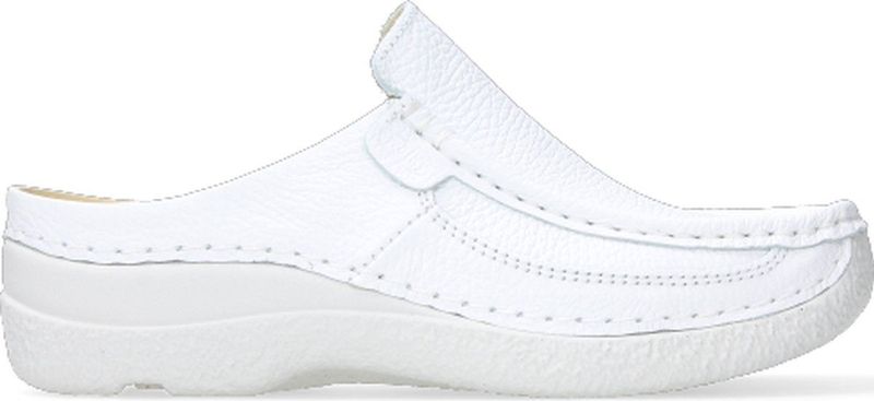 Wolky - Roll Slide Printed Leather - Klomp - White - Geheel Leer Gevoerd