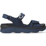 Sandaal Wolky Women Medusa Antique nubuck Denim-Schoenmaat 38