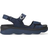 Sandaal Wolky Women Medusa Antique nubuck Denim-Schoenmaat 38