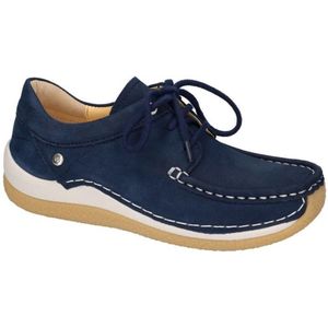 Veterschoen Wolky Women Celebration Antique nubuck Denim-Schoenmaat 39