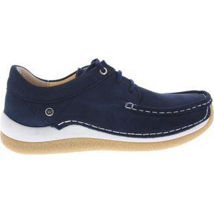 Wolky - Celebration Antique Nubuck - Veterschoen - Denim - Nubuckleer