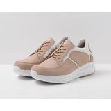 Wolky Veterschoenen Bounce beige-wit nubuck