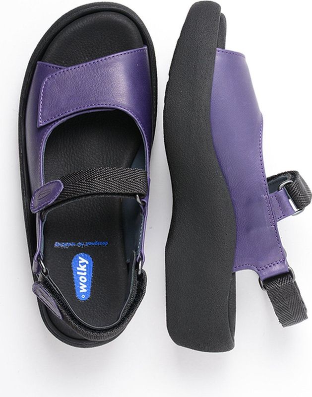 Wolky - Jewel - Sandalen - Paars - Leer