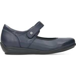 Wolky - Noble F2F - Instapper - Blauw - Leer - Klittenbandsluiting