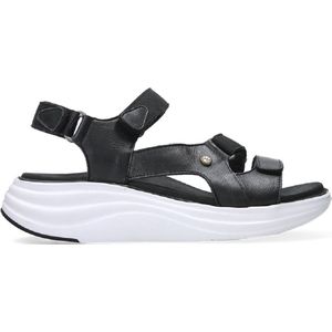 Wolky Sandalen Cirro zwart-wit leer