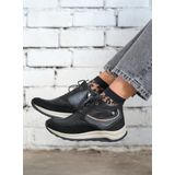 Veterschoen Wolky Women Scone Zwart Combi