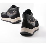 Veterschoen Wolky Women Scone Zwart Combi