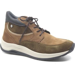 Wolky Veterschoenen Scone taupe combi leer