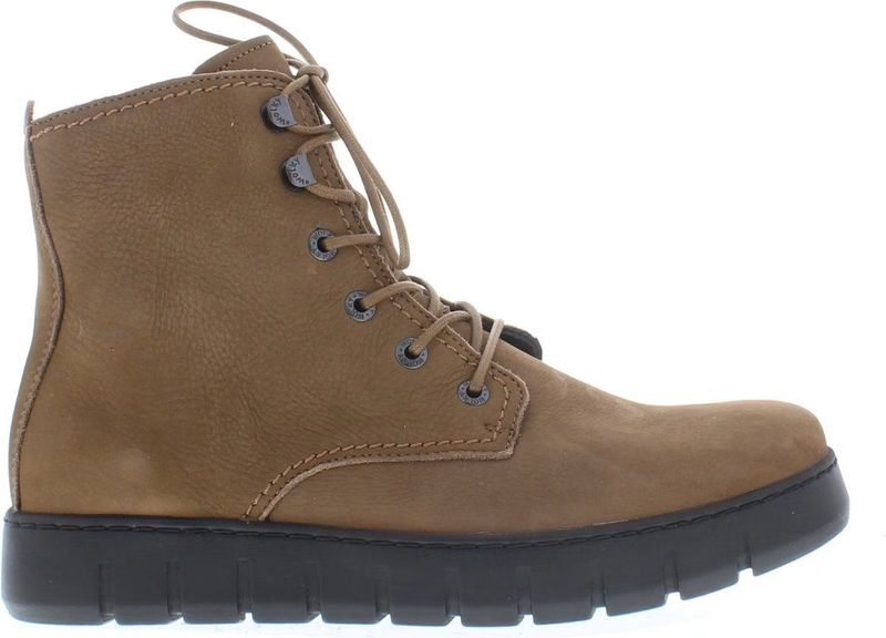 Wolky - New Wave - Veterboots - Zwart - Leer