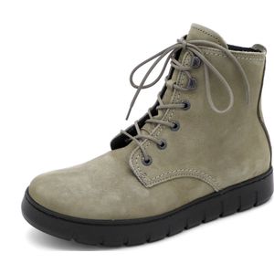 Wolky Hoge veterschoenen New Wave grijsgroen nubuck