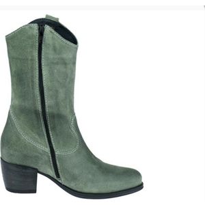 Wolky - Caprock - Dameslaars - Grijs/Groen - Gewaxte Suède - Comfortabel Voetbed