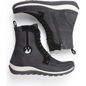 Wolky - Ocean - Enkellaars - Zwart - Leer