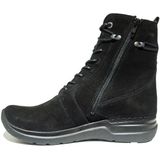 Wolky Hoge veterschoenen Bluff zwart suede