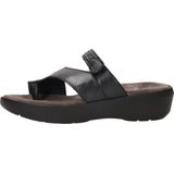 Wolky Slippers Collins zwart leer