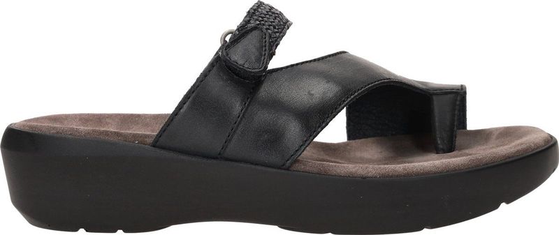 Wolky Slippers Collins zwart leer