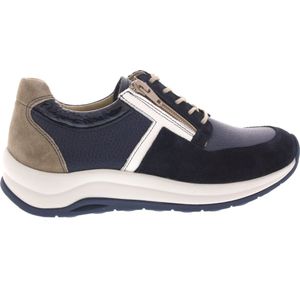 Wolky - Comrie - Espadrilles - Blauw - Leer