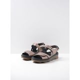 Wolky Sandalen Medusa antraciet leer