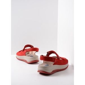 Wolky Sandalen Adura rood nubuck
