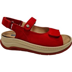 Wolky Sandalen Adura rood nubuck