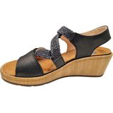 Wolky Sandalen La Jolla zwart leer