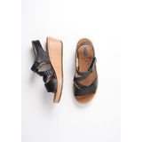 Wolky Sandalen La Jolla zwart leer