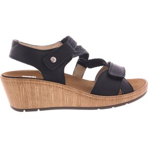 Wolky Sandalen La Jolla zwart leer