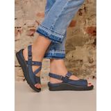 Wolky Sandalen Lisse zwart nubuck