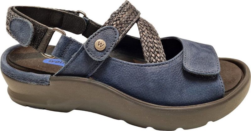 Wolky Sandalen Lisse zwart nubuck