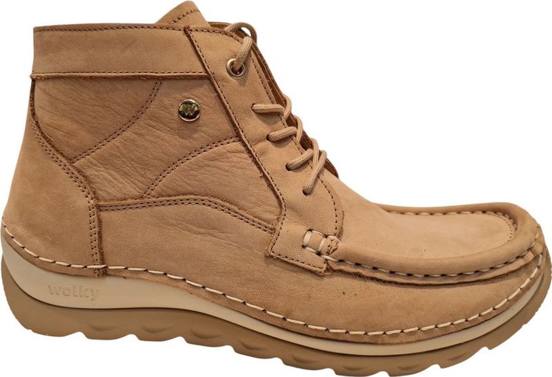 Wolky - Salado Timber - Veterschoenen - Kleur Safari - Materiaal Nubuck