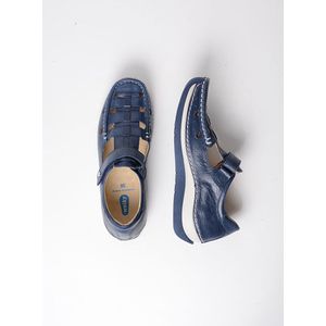 Wolky - Zambezi Oxford - Bandschoenen - Blauw - Leer