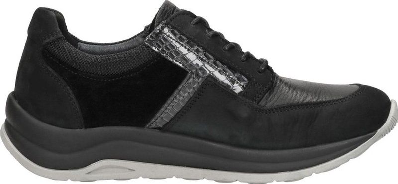 Wolky - Comrie - Veterschoenen Laag - Zwart - Leer