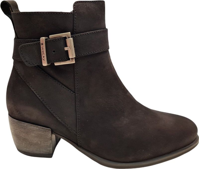 Wolky - Zavalla HV - Enkellaarzen - Zwart - Leer