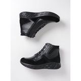 Wolky Veterschoenen Leap zwart combi leer zwart