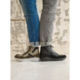 Wolky Veterschoenen Leap zwart combi leer zwart