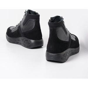Wolky Veterschoenen Leap zwart combi leer zwart