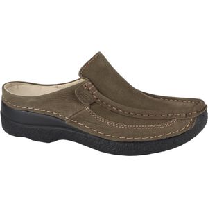 Wolky Klompen Roll Slide pesto groen nubuck