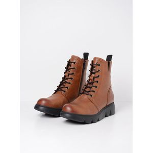 Wolky Hoge veterschoenen Hope XW cognac leer