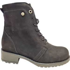 Wolky - Quinta F2F 0247510 - Enkellaarzen - Zwart - Nubuck